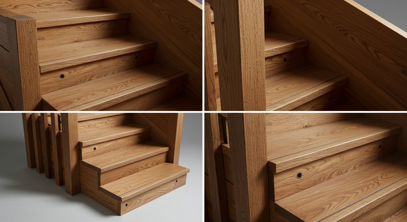 Прочная деревянная лестница