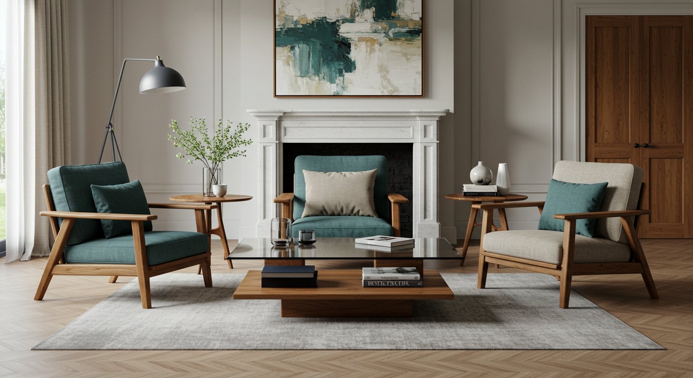 Мебель из массива для гостиной кресла