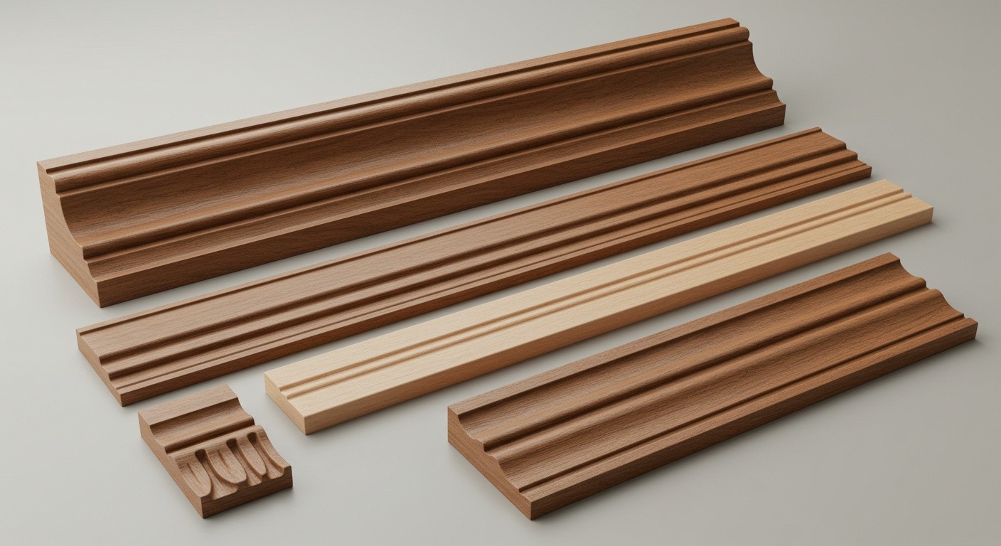 Декоративные элементы из дерева для карнизов