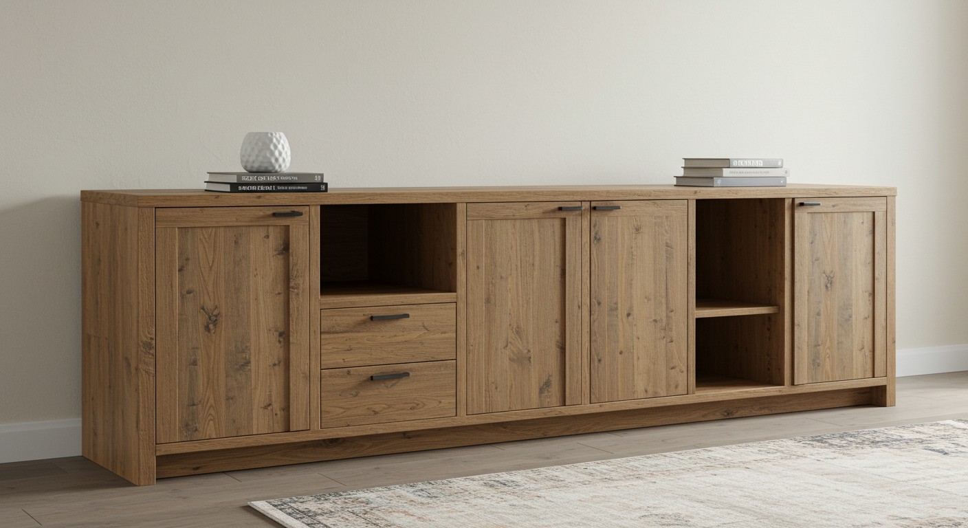 Шкаф из массива для гостиной