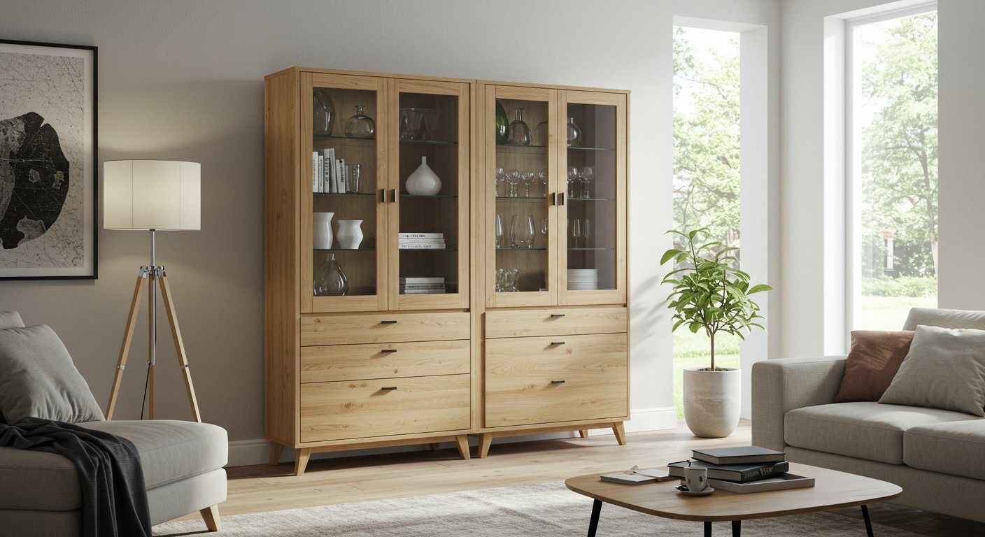 Корпусная мебель для гостиной витрины