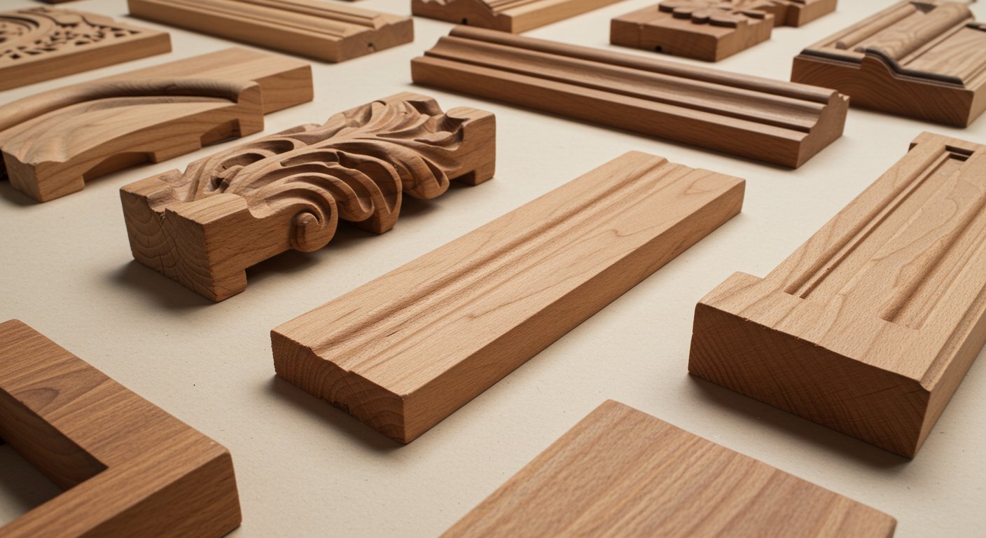 Декоративные элементы из дерева для дверных порталов