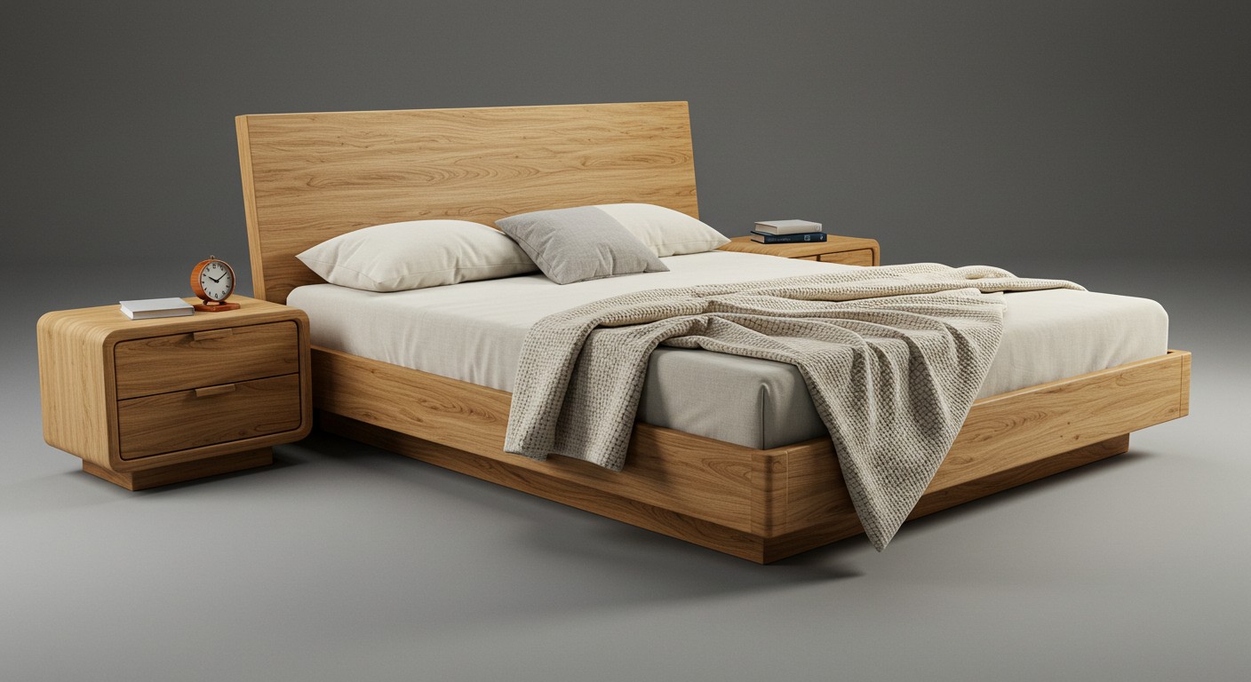 Кровать из массива для спальни