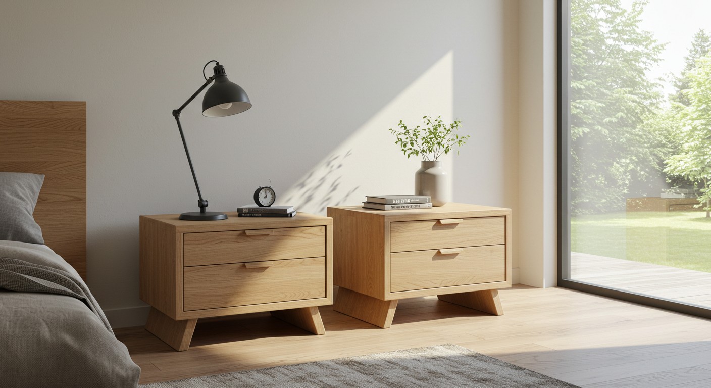 Прикроватная тумба из массива для спальни