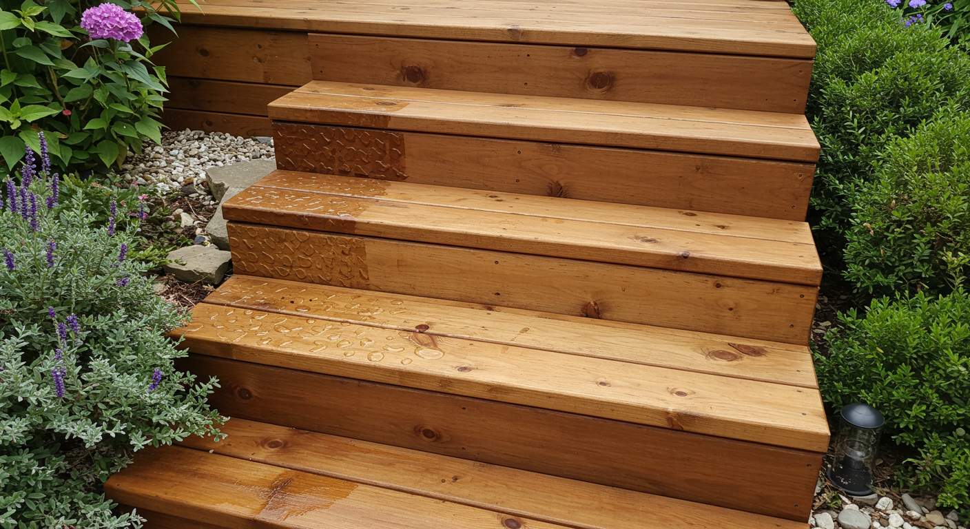 Защищённая деревянная лестница