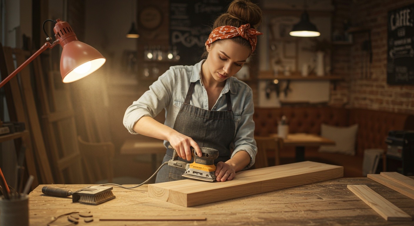 Деревянный декор для кафе