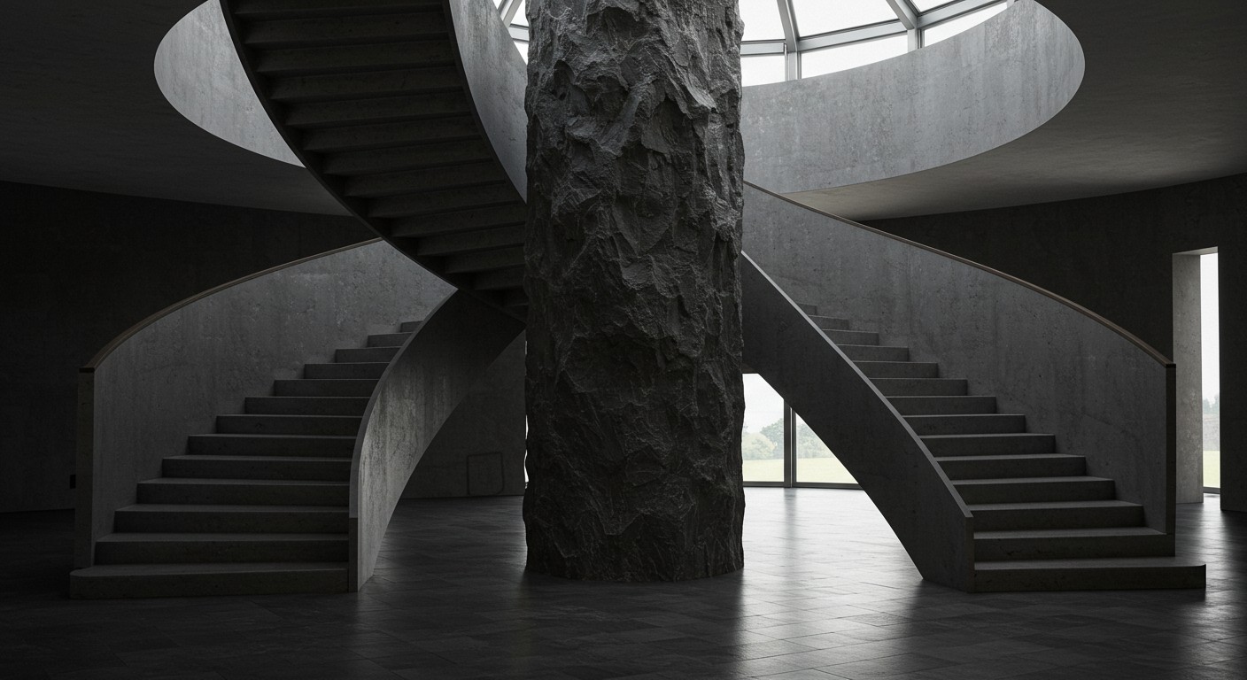 Винтовые лестницы с массивной центральной опорой