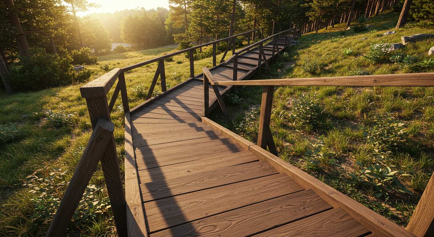 Функциональная деревянная лестница в интерьере