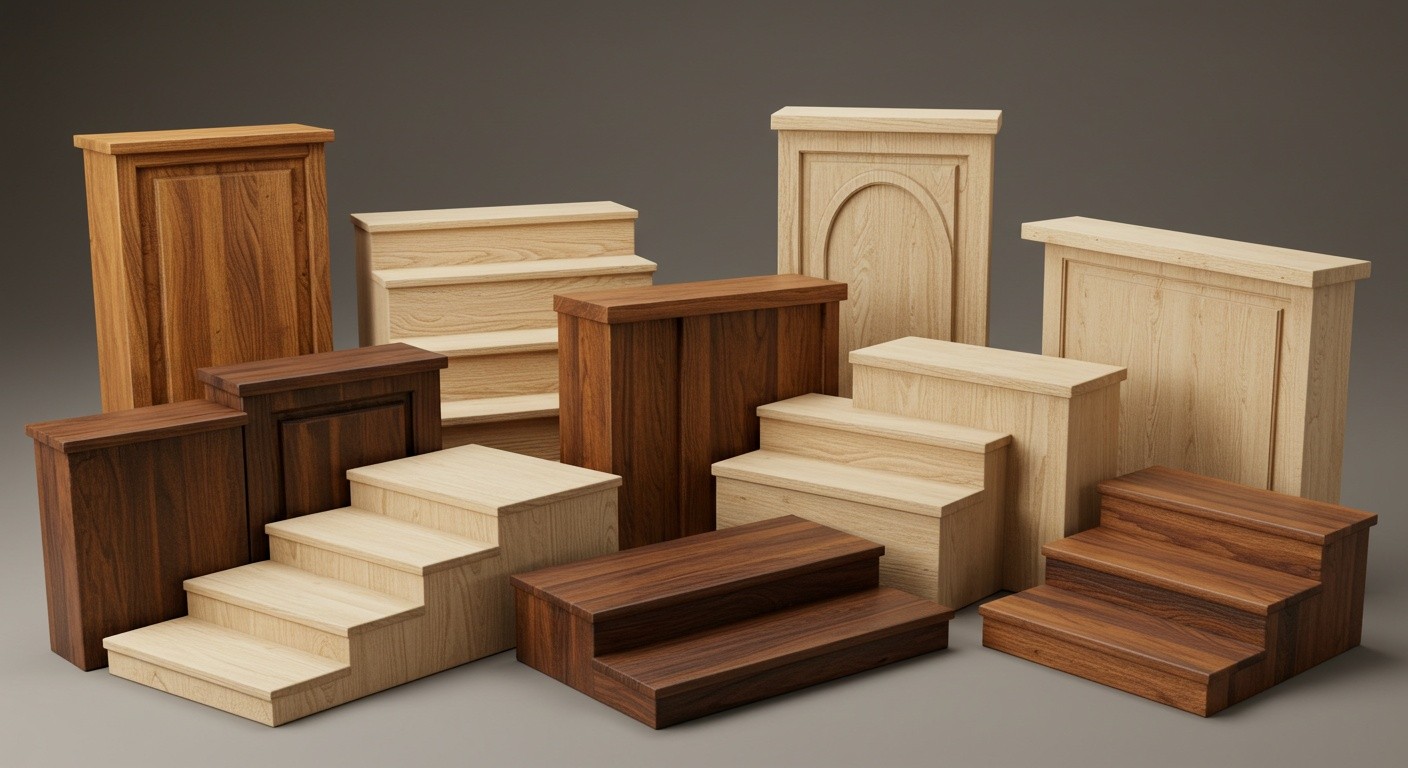 Декоративные элементы из дерева для подступенков