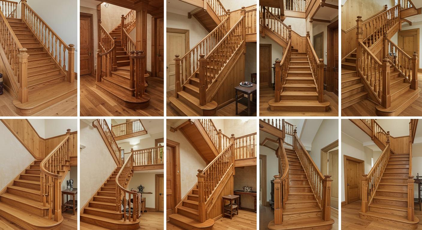 Дизайнерская деревянная лестница