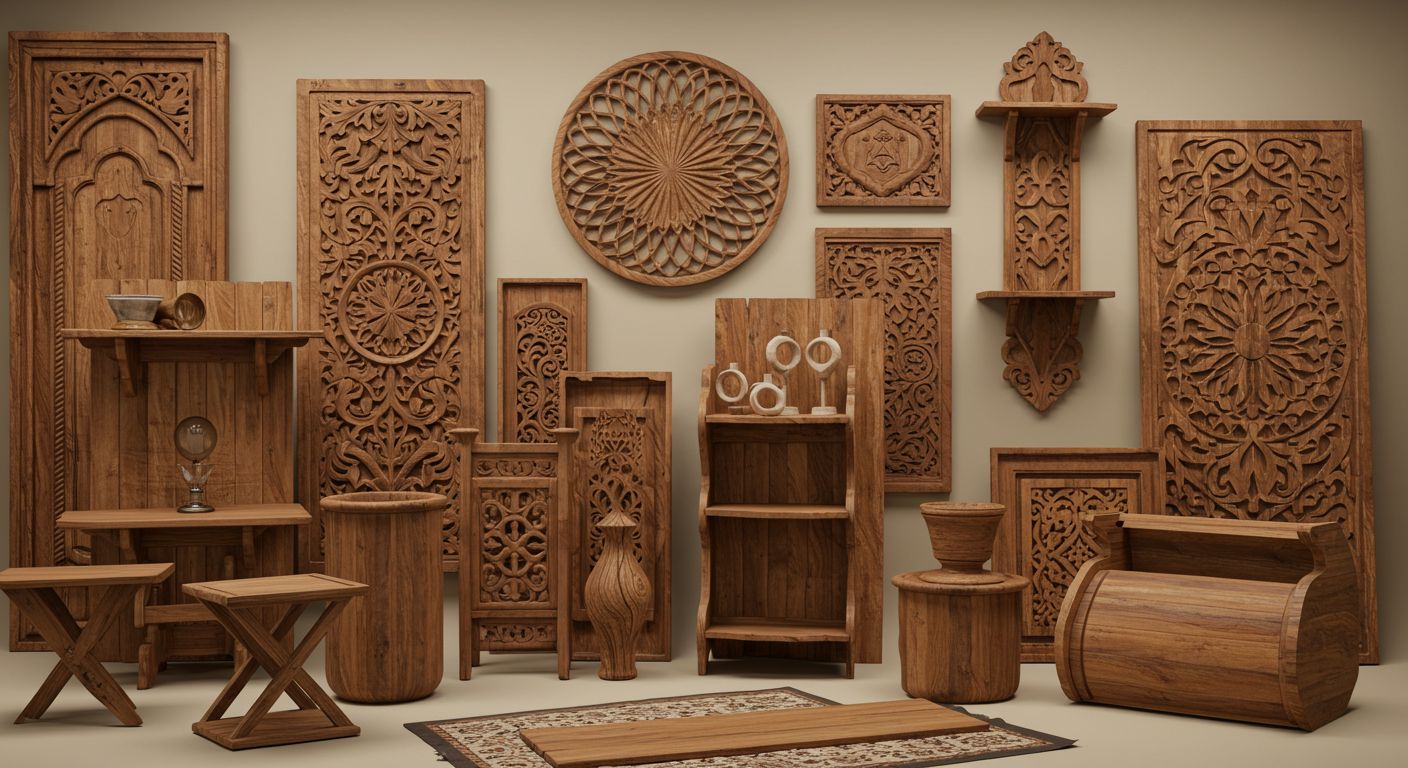 Декоративные элементы из дерева для интерьера