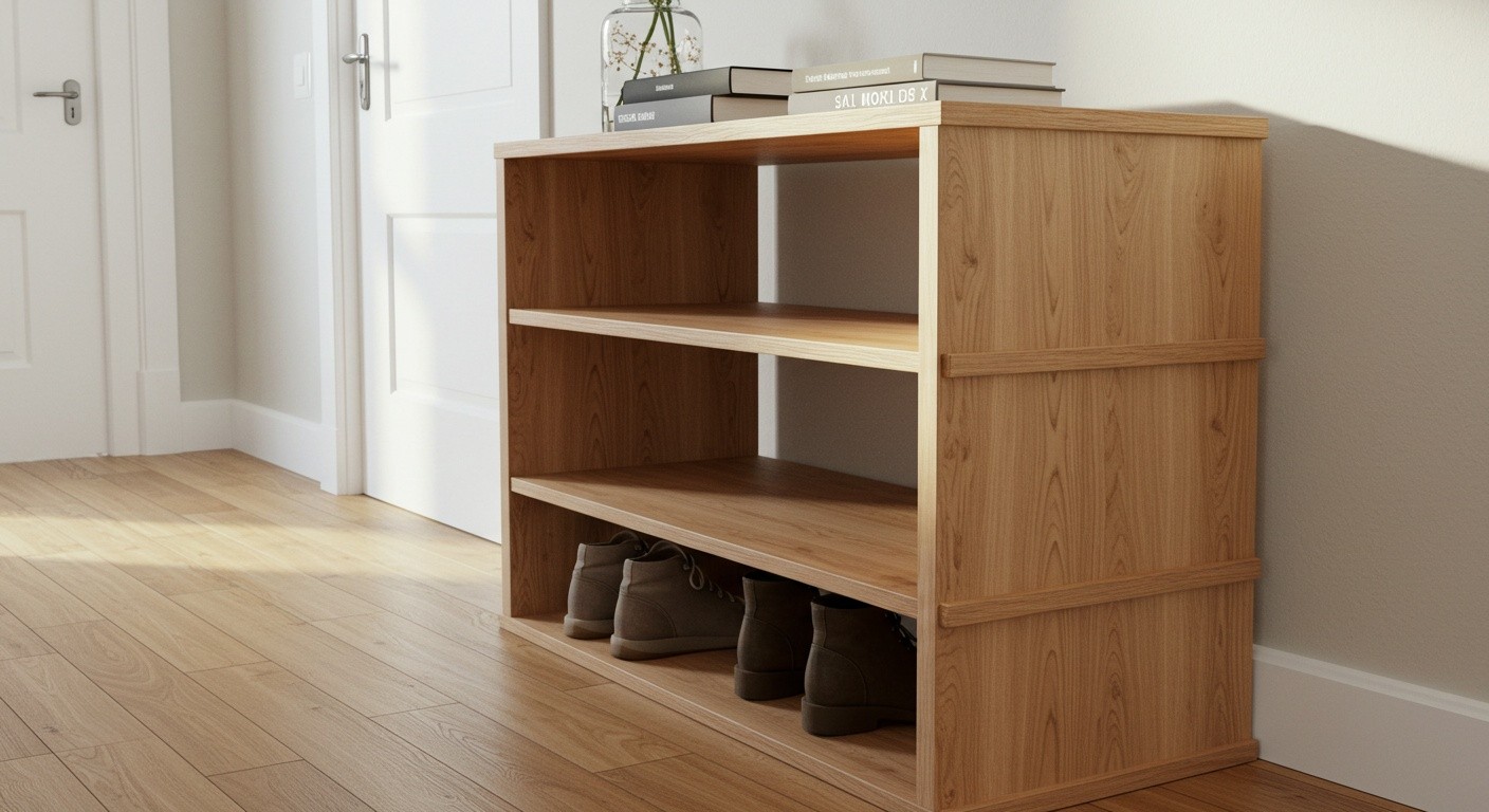 Обувница из массива для прихожей