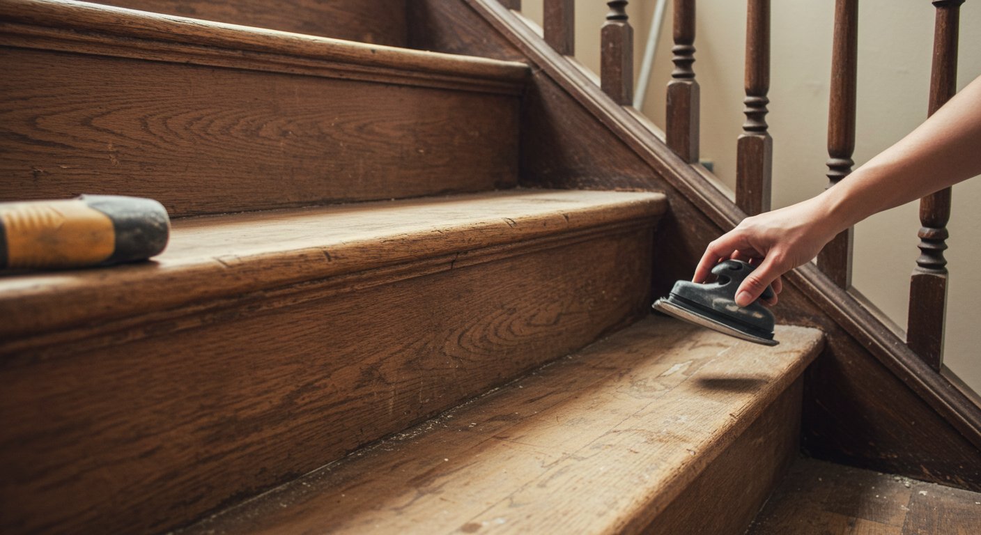 Обновление старой деревянной лестницы