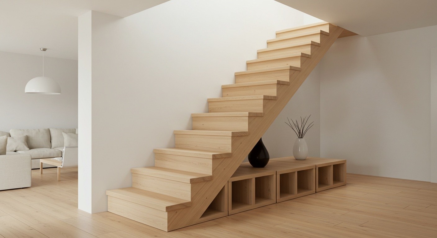 Модульная деревянная лестница