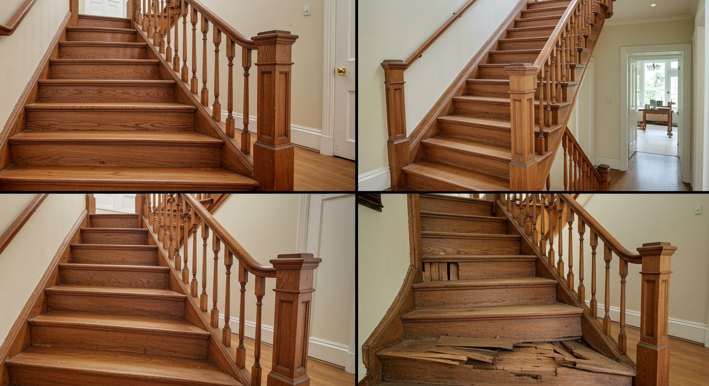 Долговечная деревянная лестница