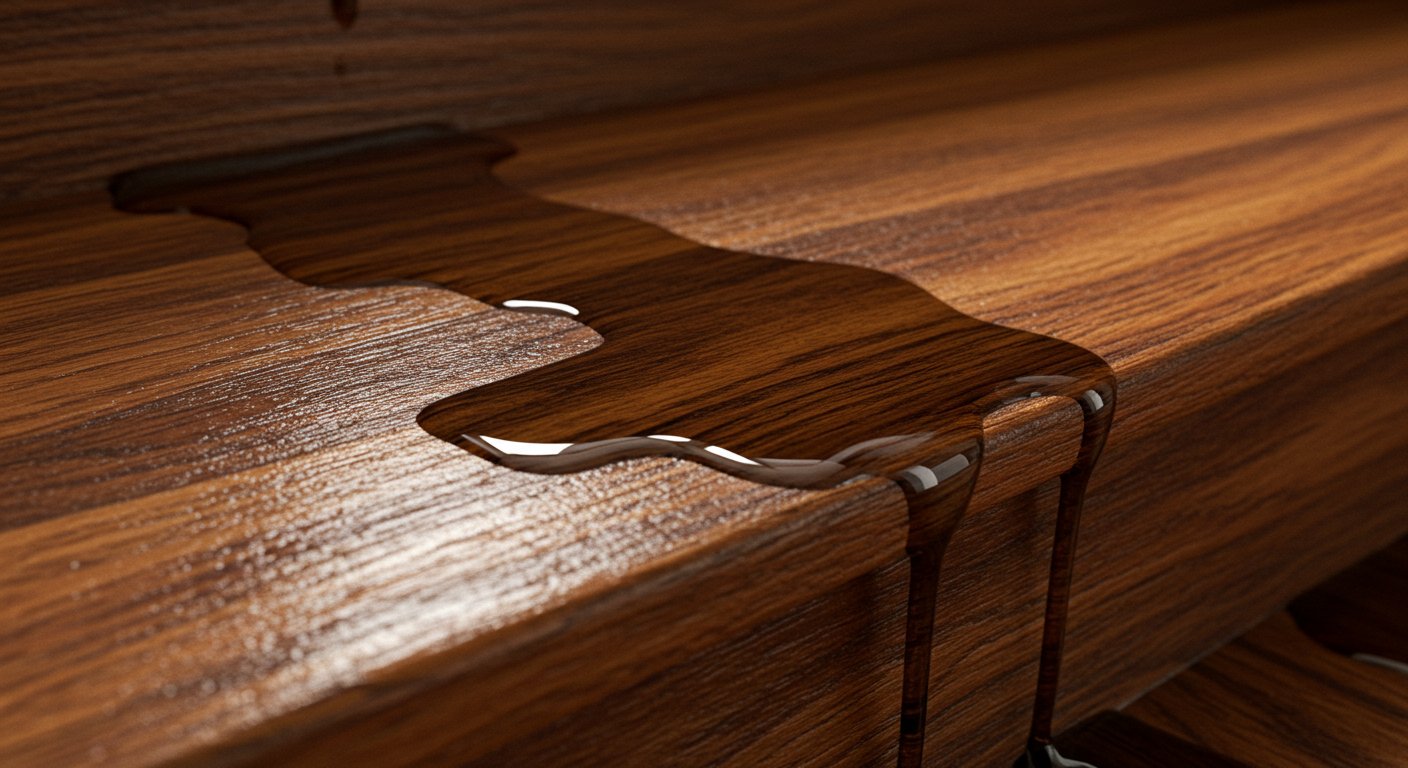 Покрытие деревянной лестницы маслом