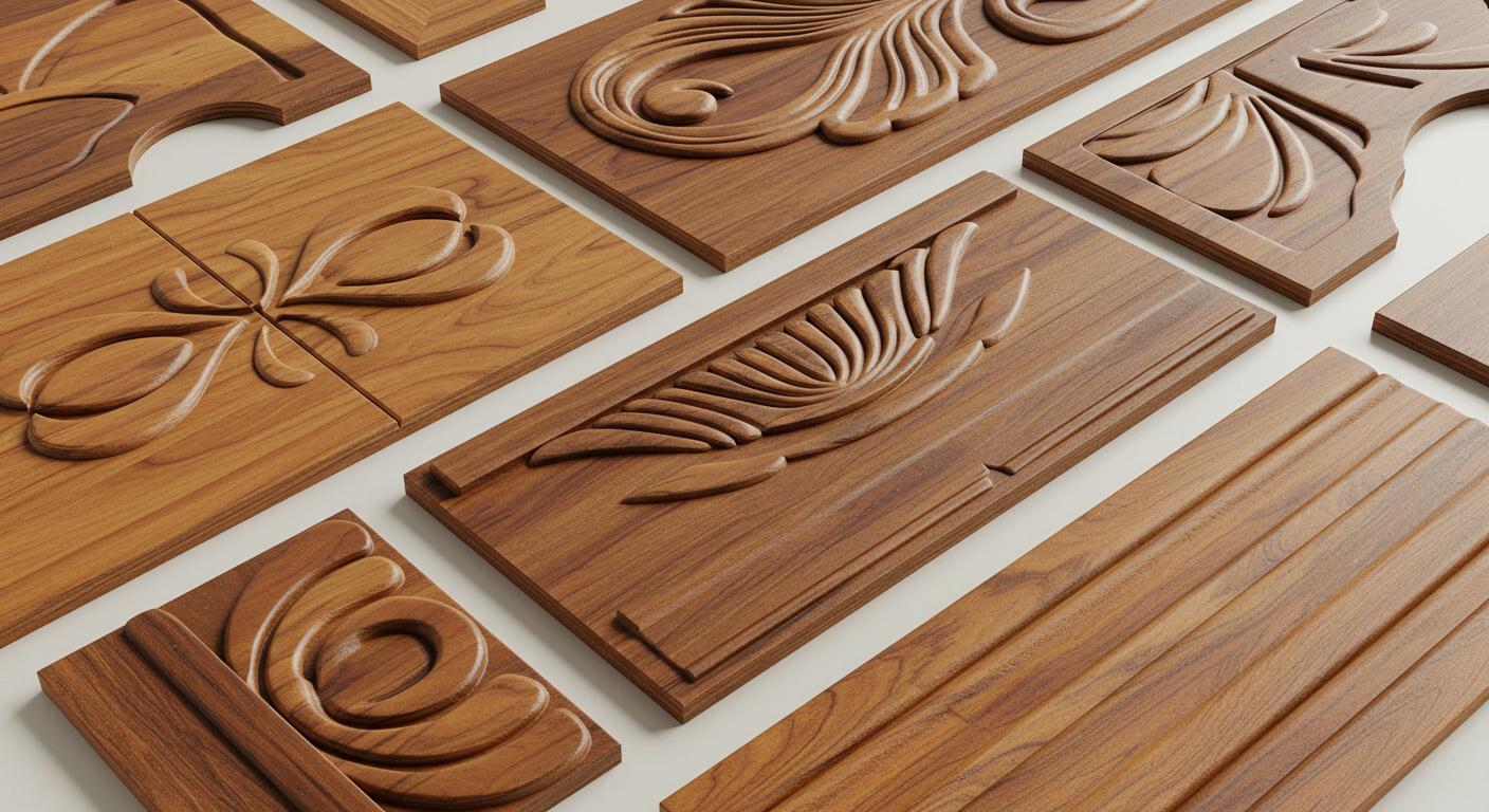 Декоративные элементы из дерева из MDF ламинированной