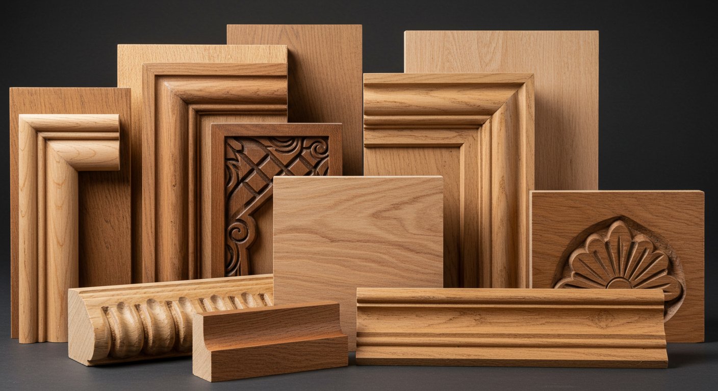 Декоративные элементы из MDF с текстурой под дерево