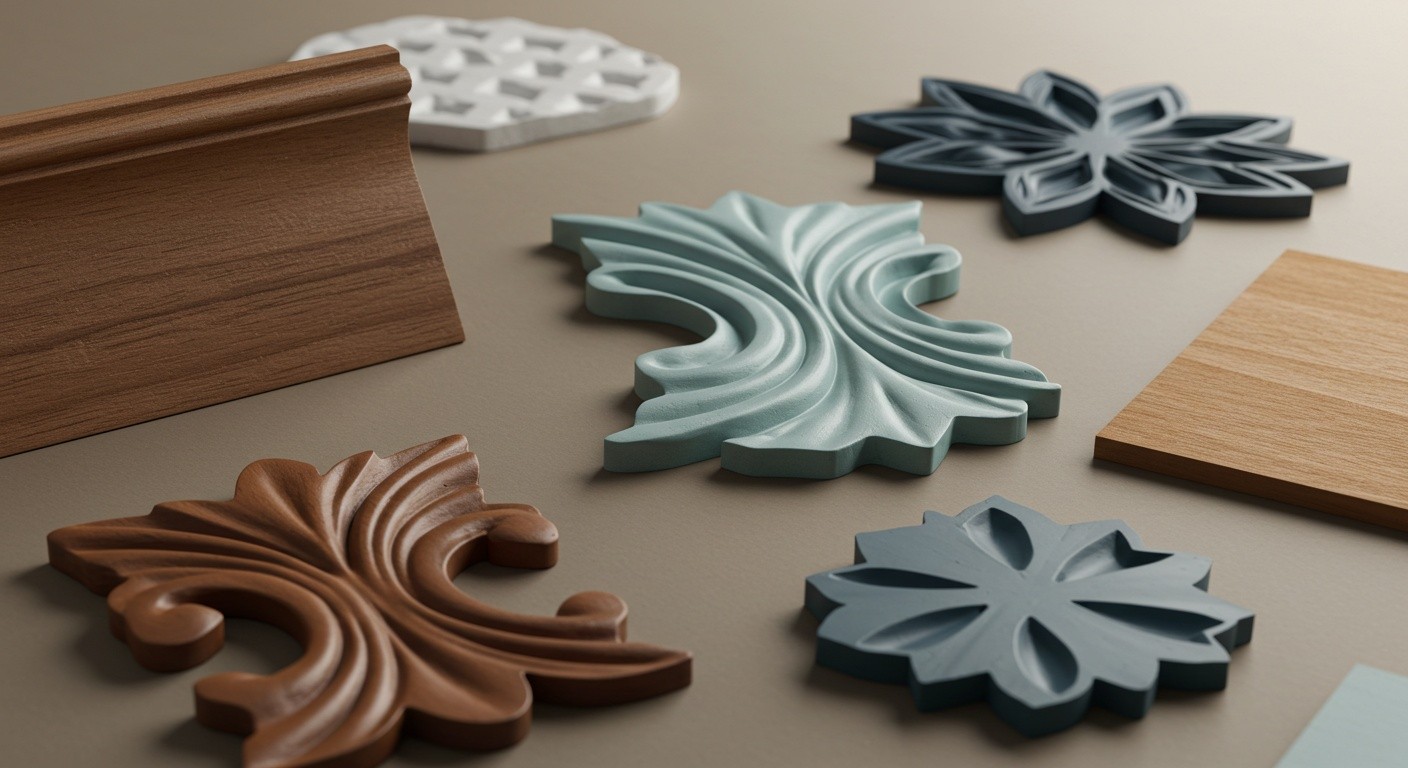 Декоративные элементы из дерева из MDF окрашенной