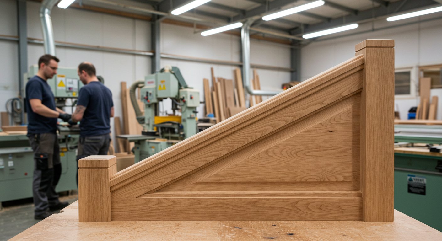 Обработанная древесина для лестниц