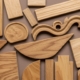 Декоративные элементы из дерева из MDF структурной