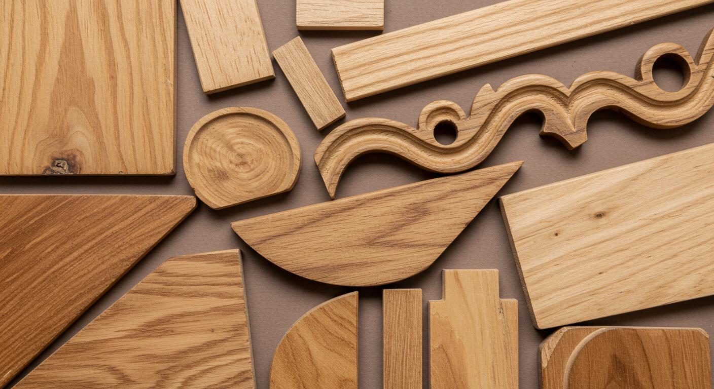 Декоративные элементы из дерева из MDF структурной