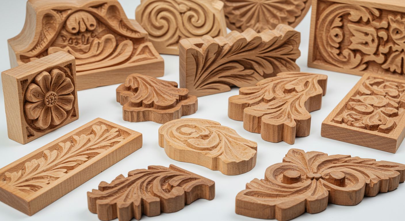Декоративные элементы из дерева из сосны резной