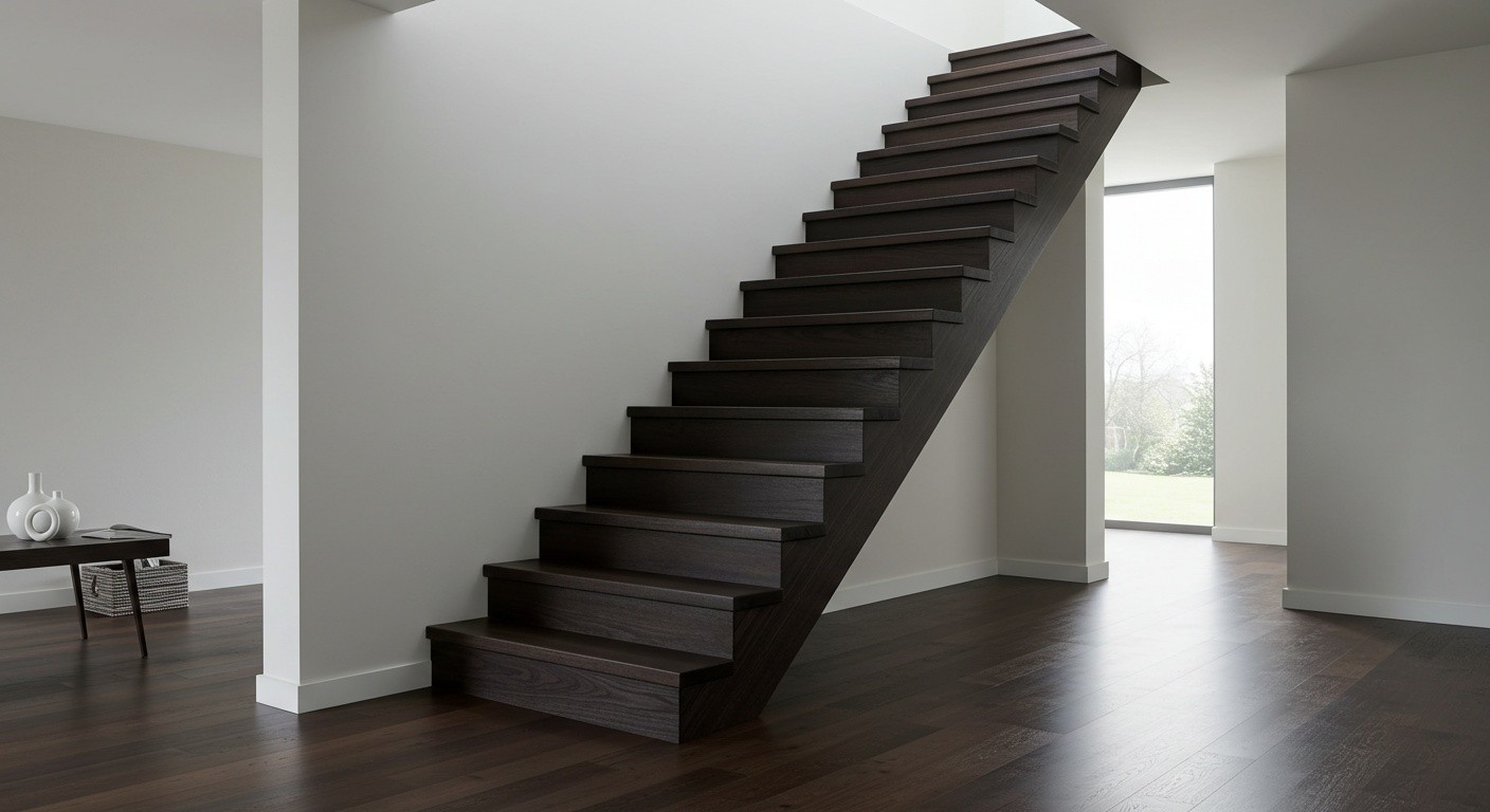 Практичная деревянная лестница