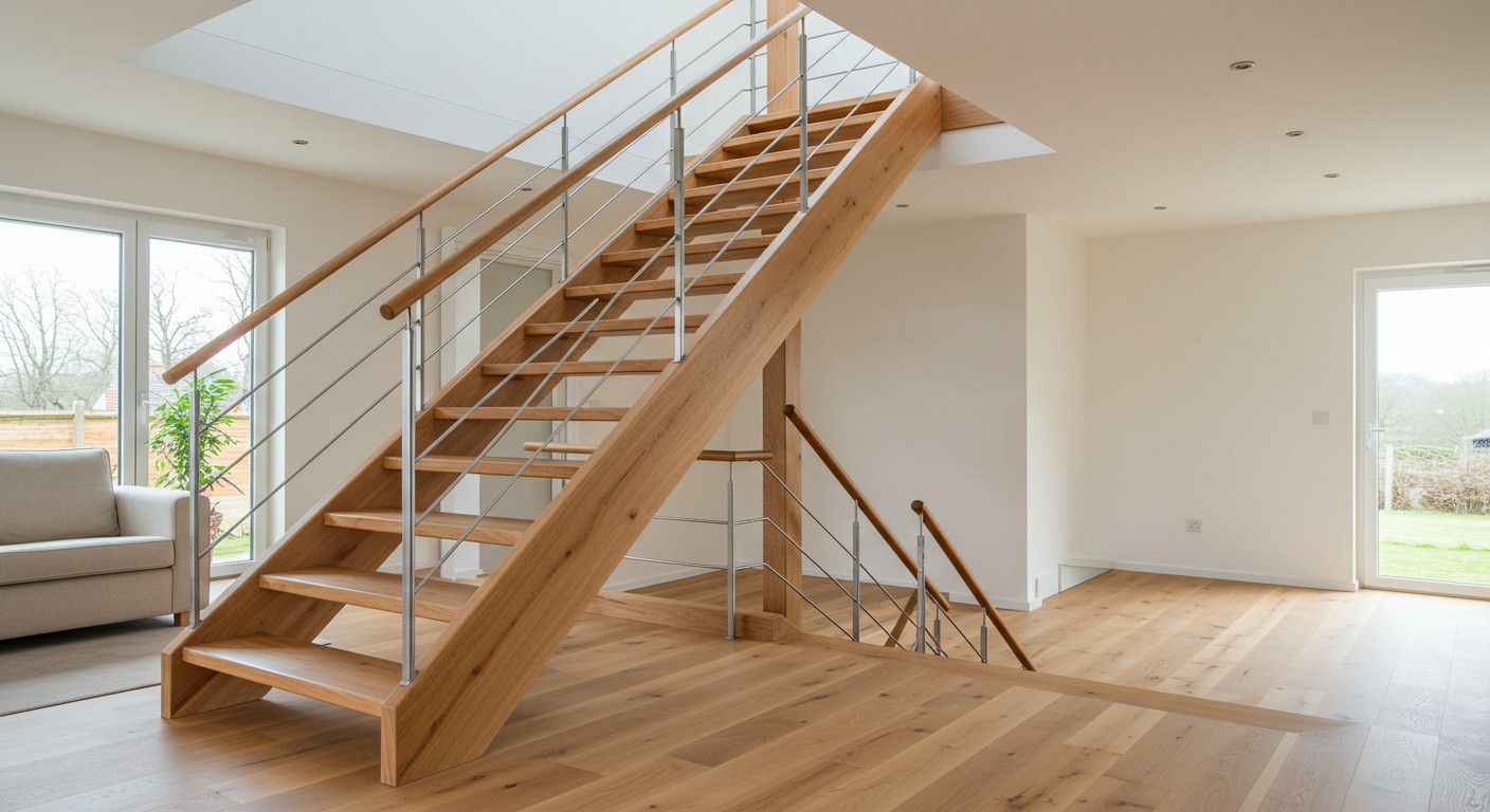 Ручная сборка деревянной лестницы