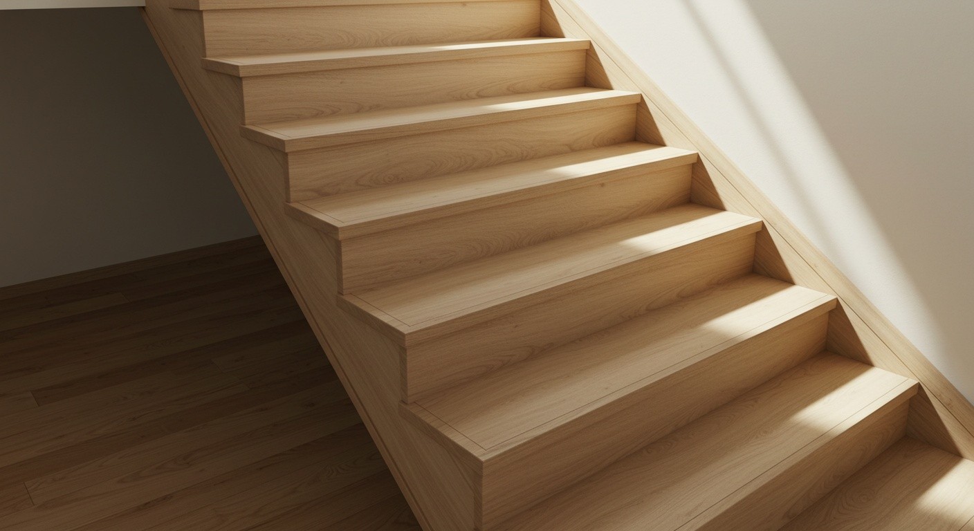 Деревянная лестница с уникальным дизайном