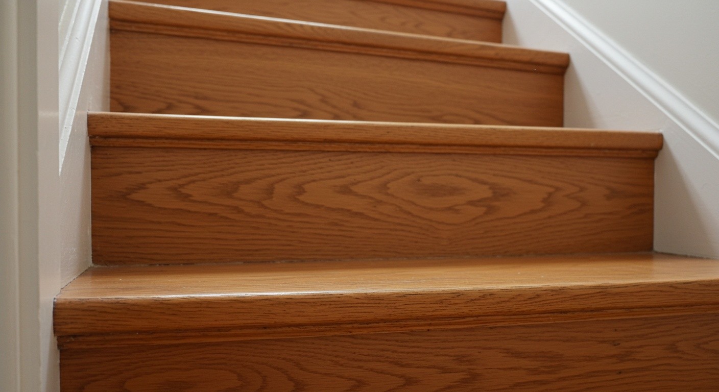 Тёплая и натуральная деревянная лестница