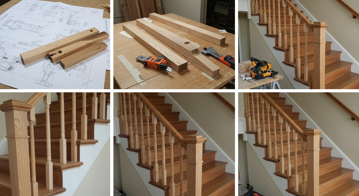 Изготовление деревянных перил