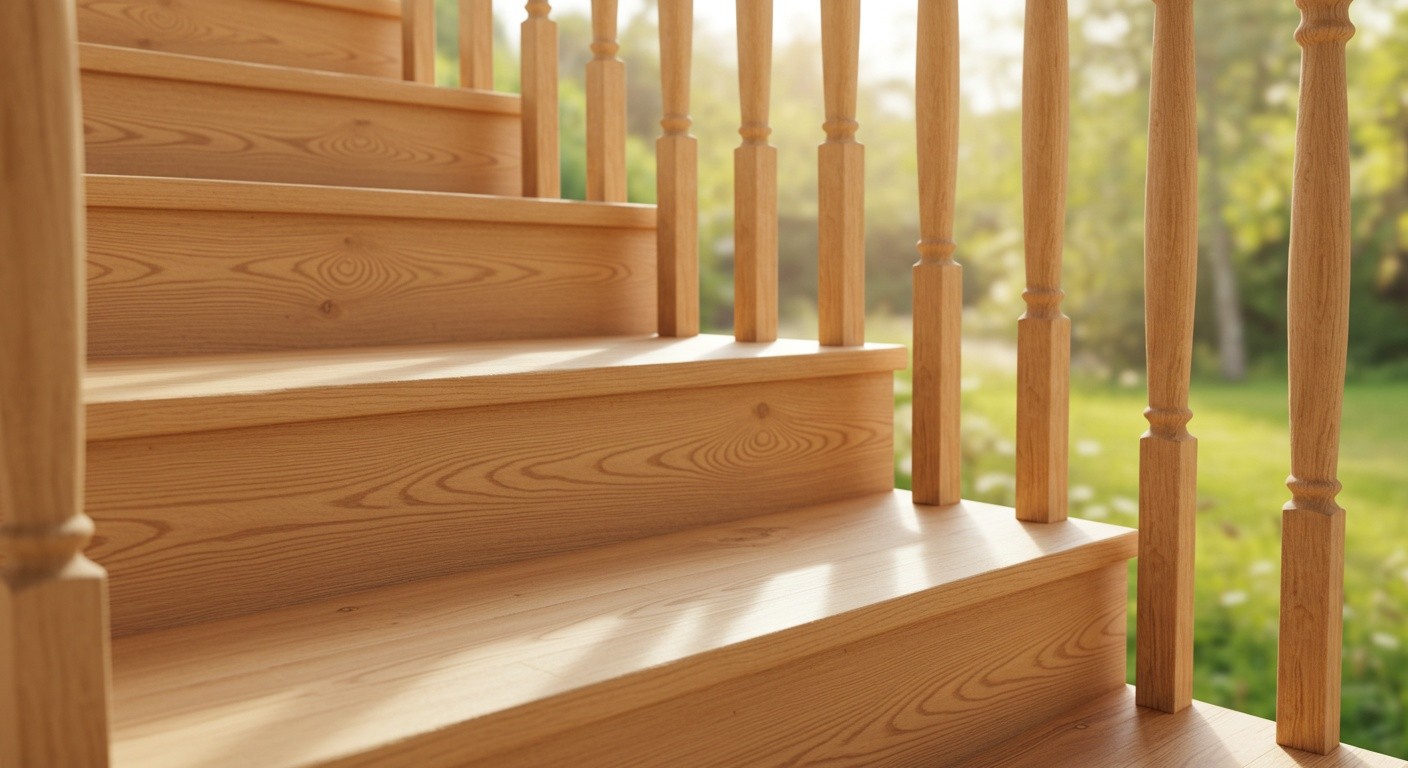 Лестница из березы