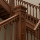 Фигурные элементы деревянных лестниц