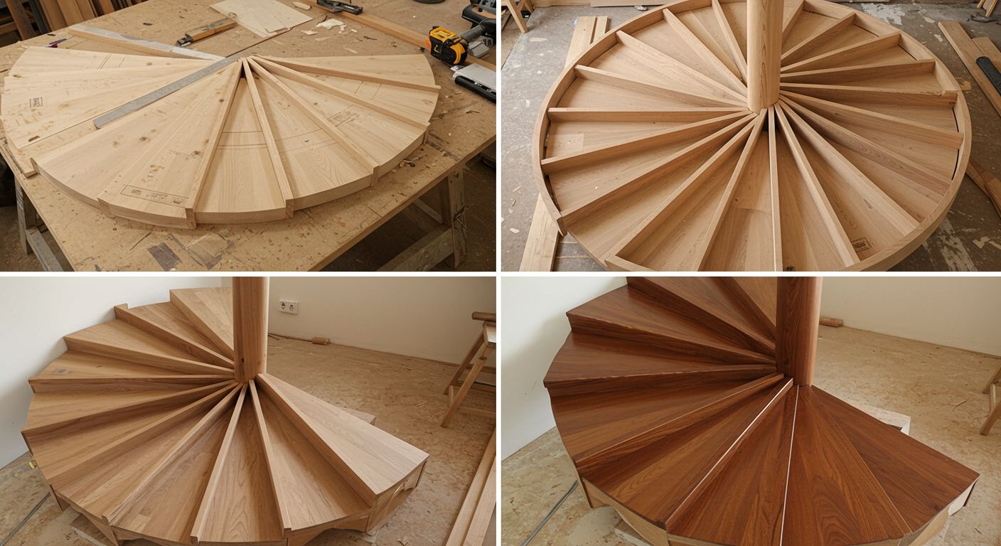 Винтовая деревянная лестница