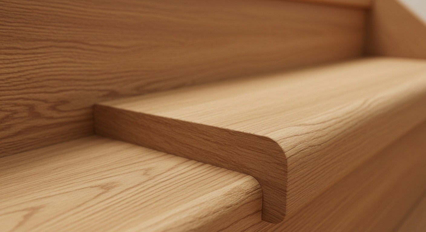 Деревянные ступени с защитным покрытием