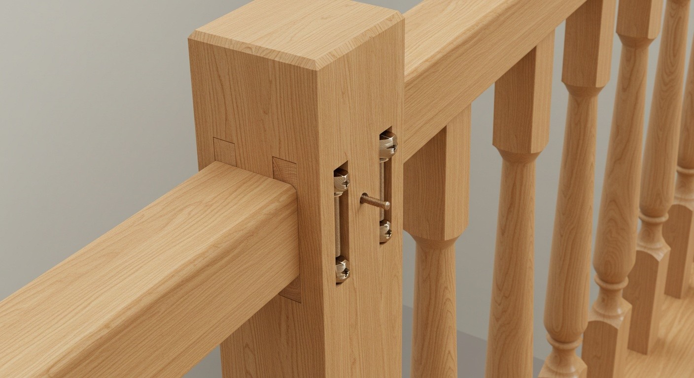 Крепление деревянных балясин