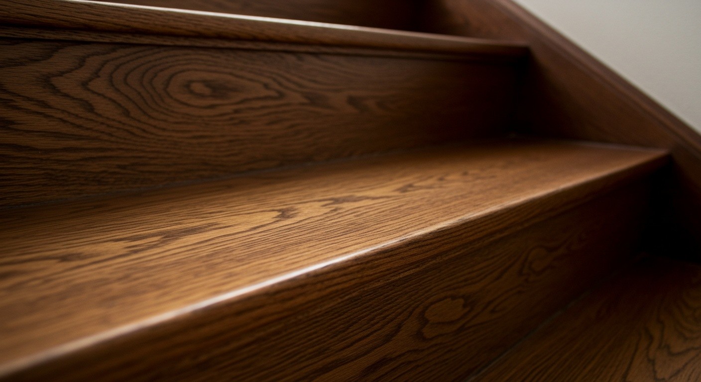 Натуральное масло для защиты и красоты древесины Деревянная лестница обработанная натуральным маслом