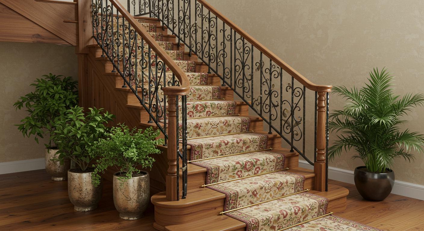 Декоративные решения для деревянных лестниц
