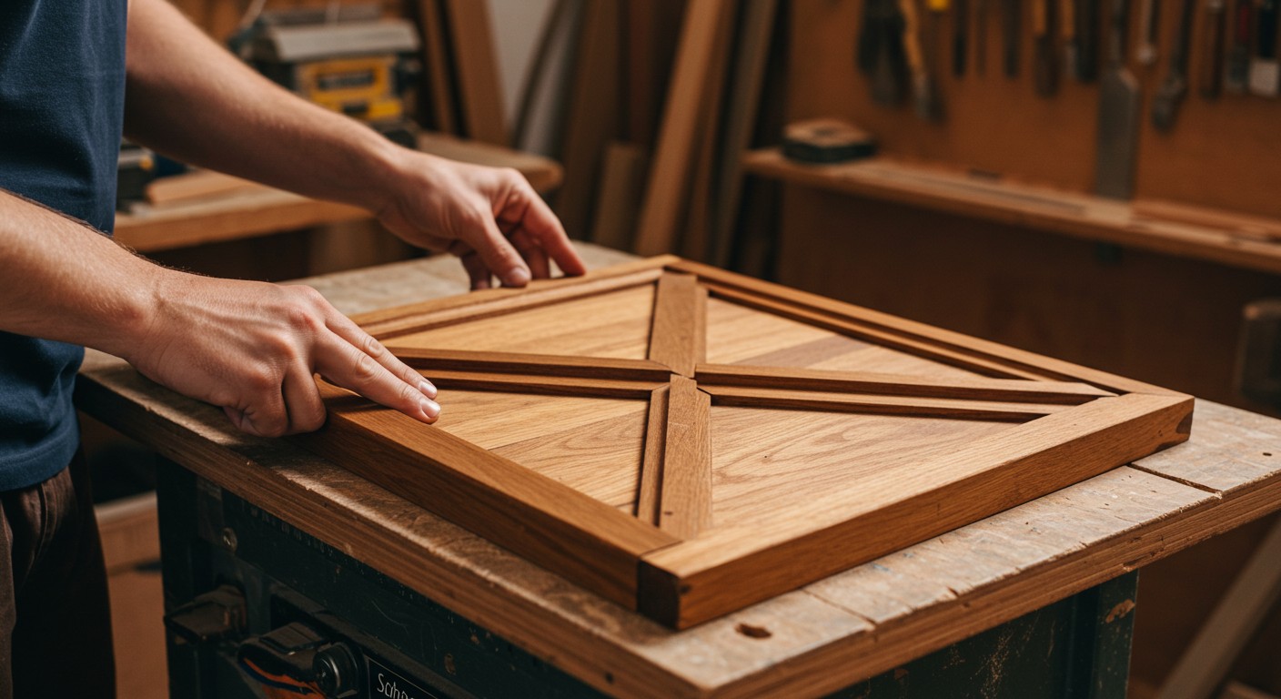 Изготовление декора из дерева квадратных панно