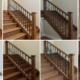 Разновидности поручней для деревянных лестниц