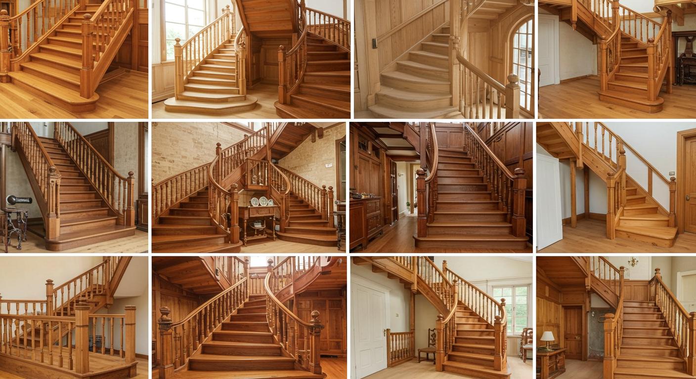 Разновидности конструкций деревянных лестниц