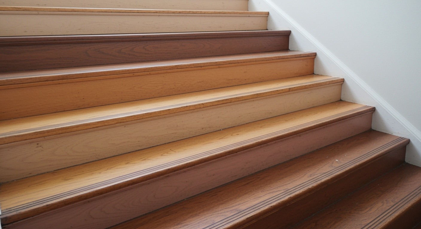 Влияние цвета покрытия на восприятие лестницы