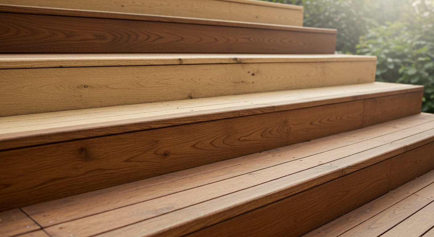 Пример цветового оформления деревянной лестницы Влияние цвета покрытия на деревянную лестницу