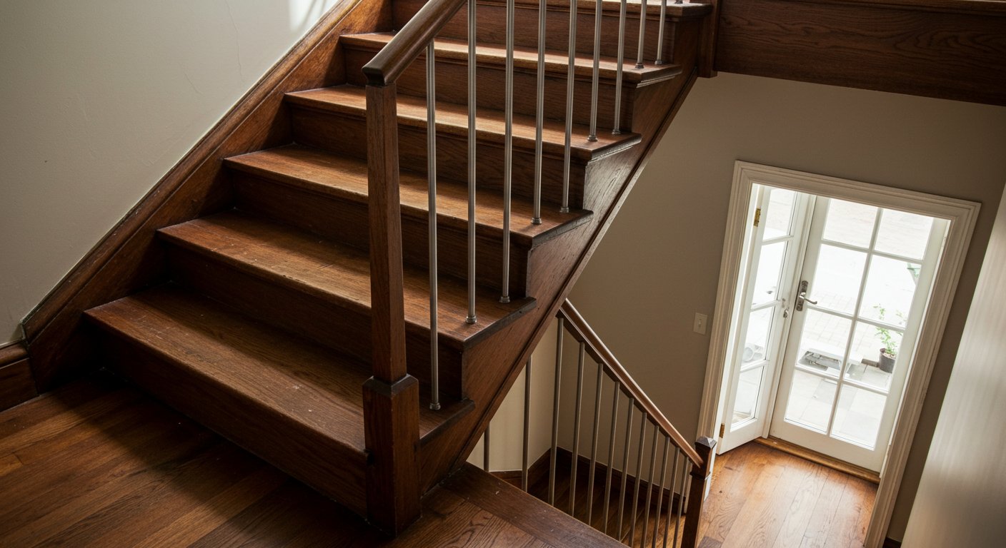 Процесс реставрации и модернизации деревянной лестницы Модернизация старой деревянной лестницы