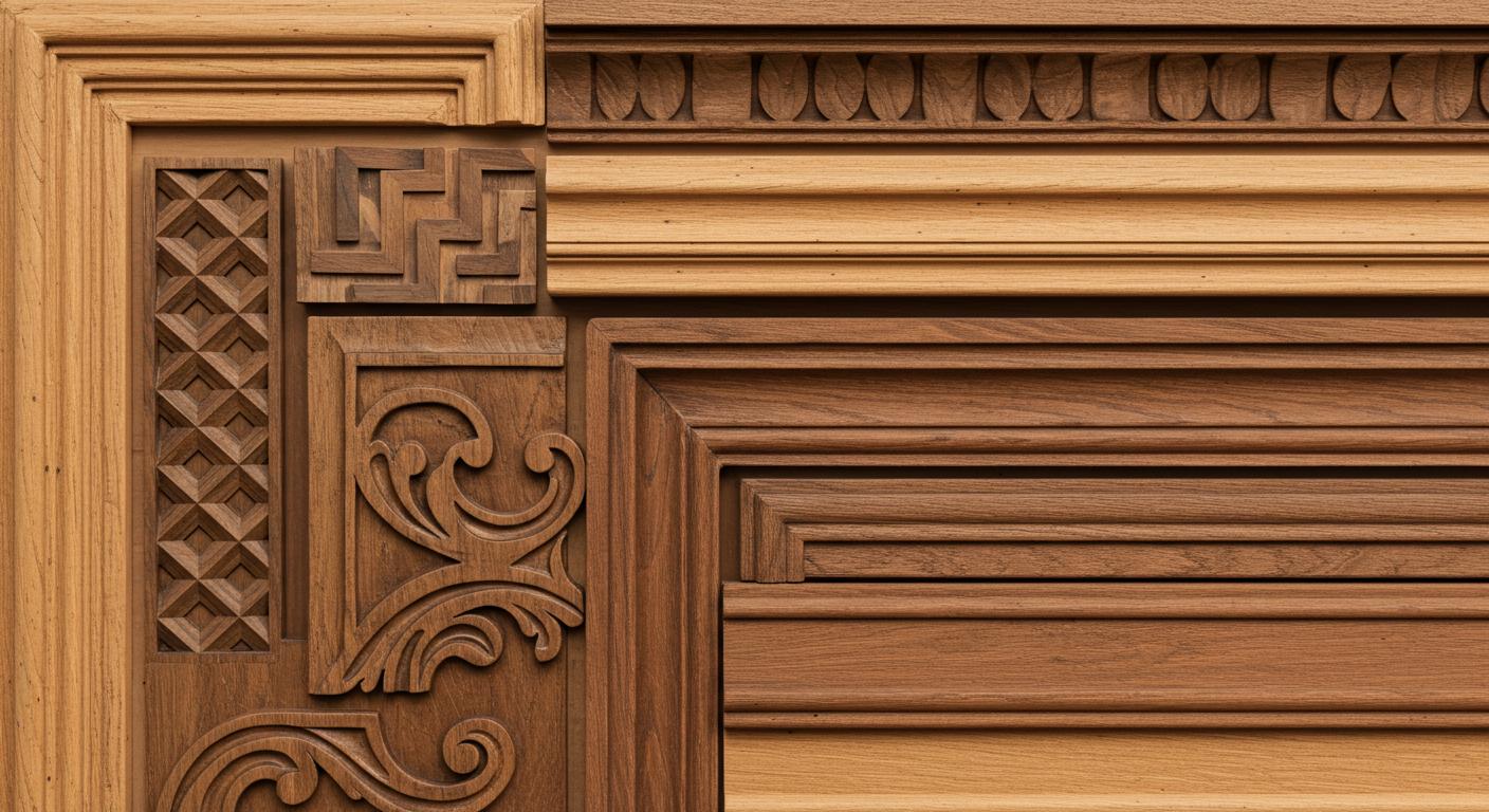 Декоративные элементы из дерева строительные для стен