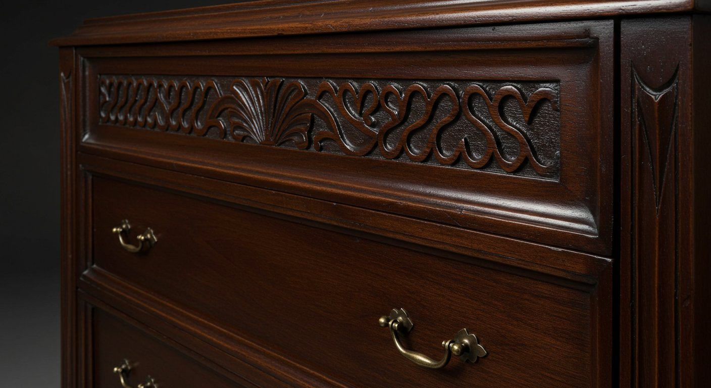 Дизайнерский комод из натурального дерева