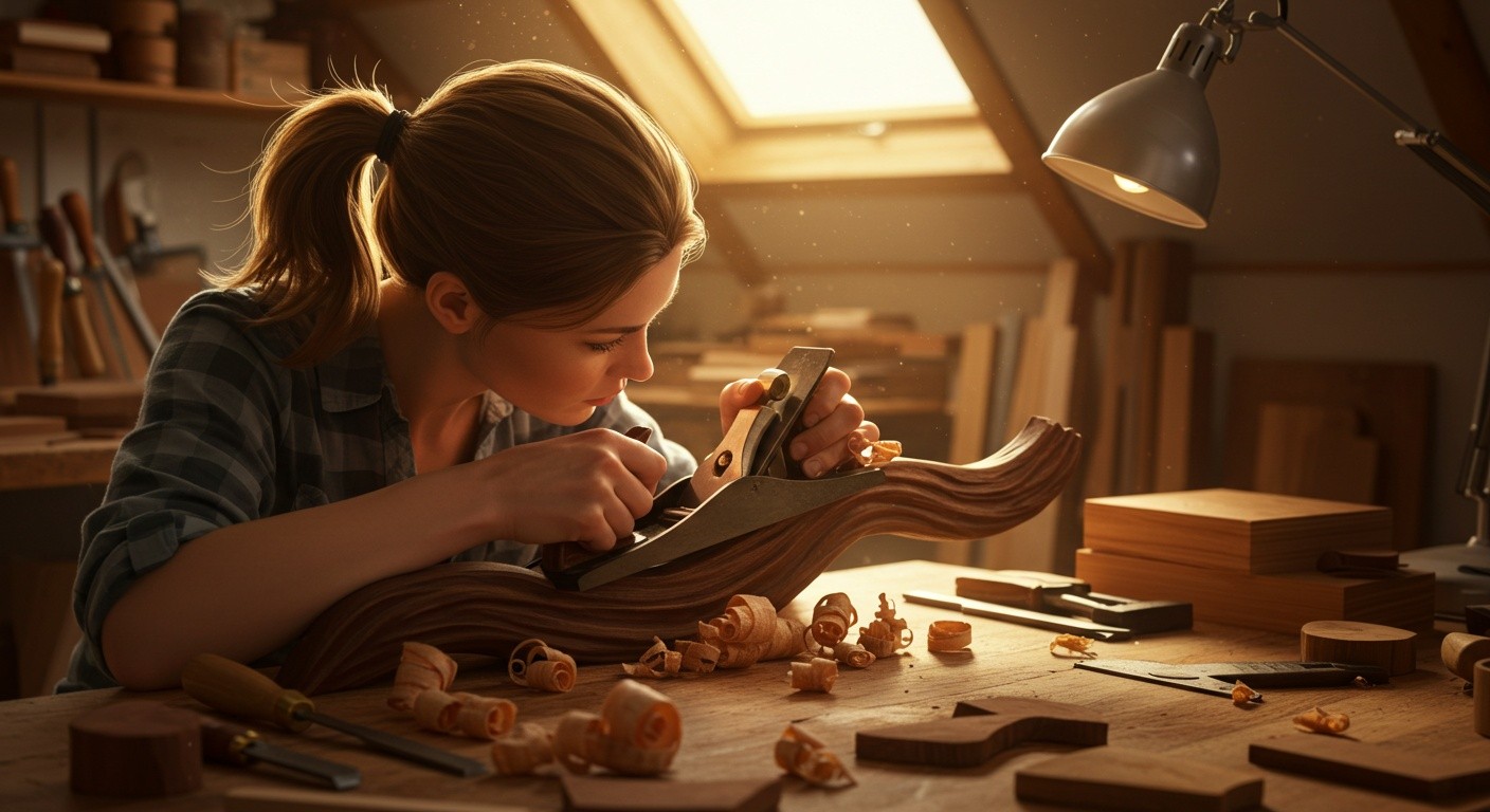 Деревянный декор для домашней мастерской
