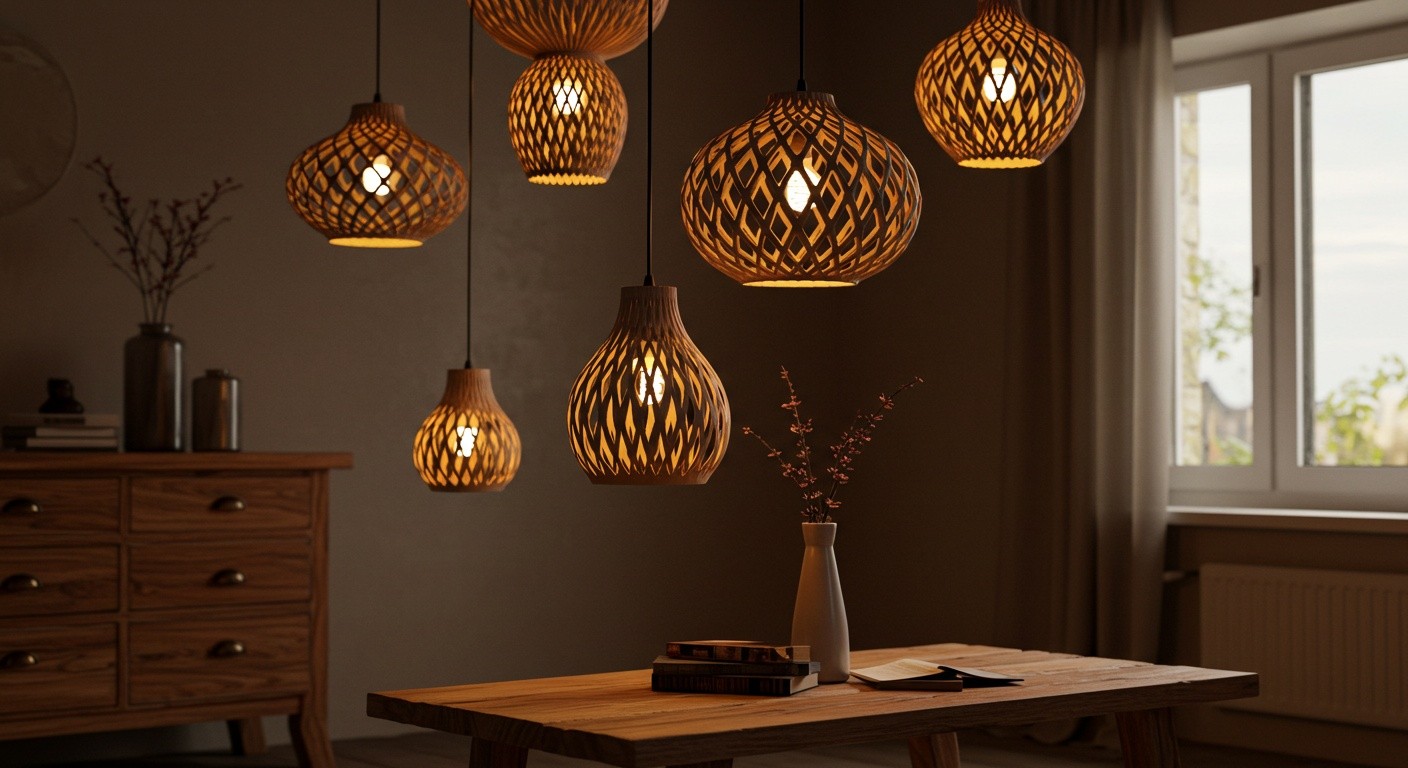 Декоративные элементы из дерева осветительные интерьерные