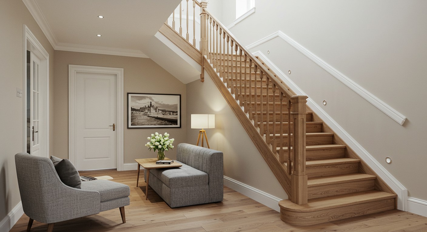 Индивидуальный проект деревянной лестницы